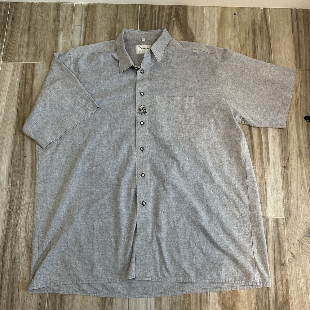 VTG Imperial Landhaus Shirt Bavarian Oktoberfest Men's 45/US XXL Detailed Garmen